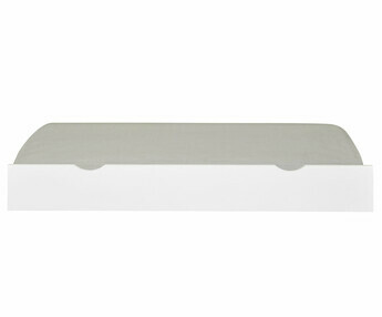 Cama nido supletoria frontal de Madera Maciza Gris Antracita con Colchn opcional