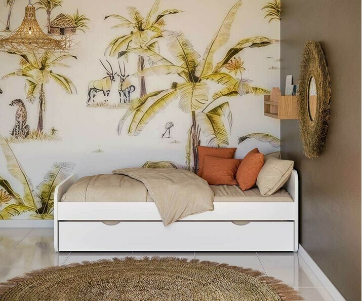 Cama nido Lemon, madera maciza de pino