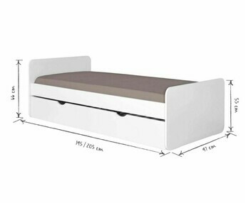 Dimensiones cama nido Lemon 90x190 o 90x200 cm