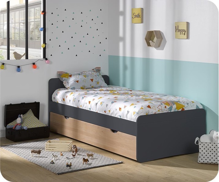 Cama nido Willow Gris y Haya