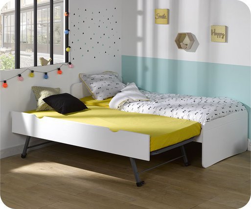 Cama nido - Willow, Somier Nido y somier principal a la misma altura
