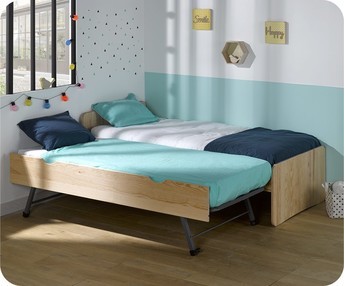 Cama nido - Willow, Somier nido y somier principal a la misma altura
