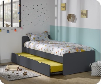 Cama nido juvenil Willow Gris Antracita