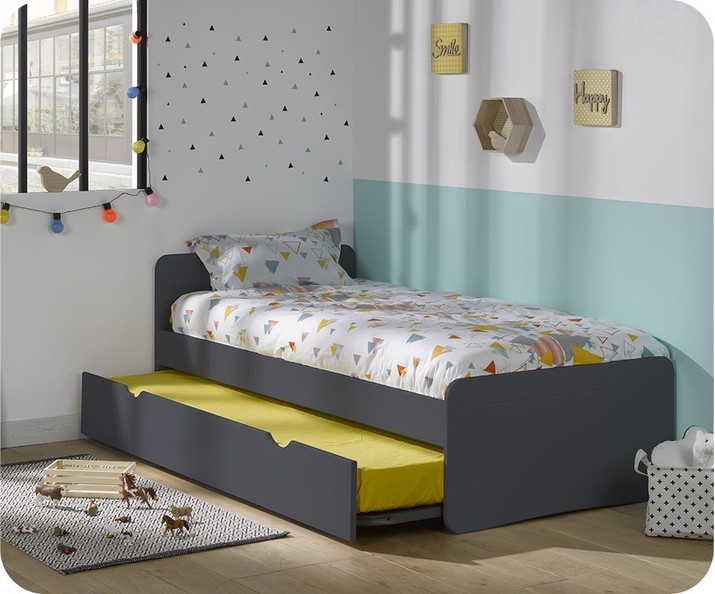 Cama nido juvenil Willow Gris Antracita