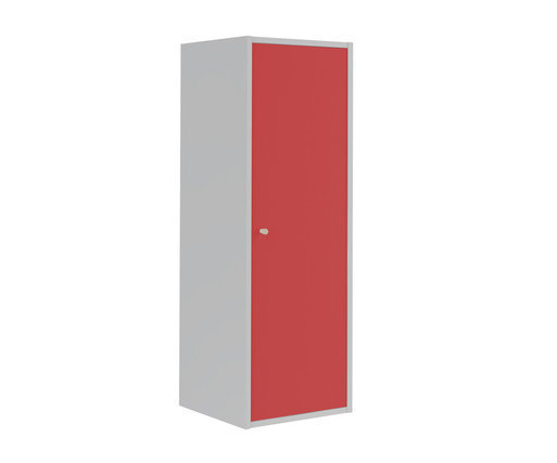 Columna de 3 Compartimientos Moov Blanca puerta Roja