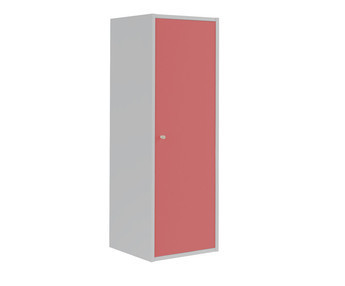 Columna de 3 Compartimientos Moov Blanca puerta Rosa