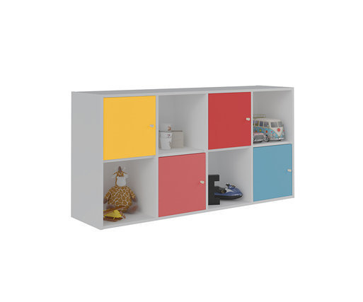 Mueble de almacenaje 8 compartimientos Moov con puertas