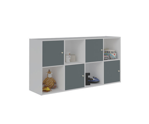 Mueble de almacenaje 8 compartimientos Moov con puertas