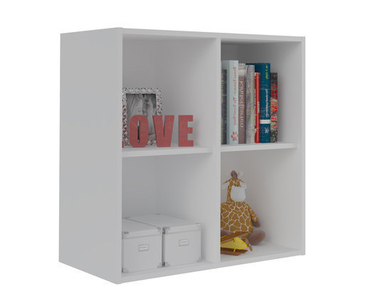 Mueble de Almacenaje Moov de 4 Compartimientos Blanco