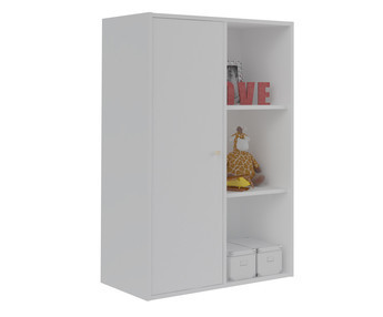 Mueble de Almacenaje Moov de 6 Compartimientos Blanco con puerta