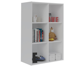 Mueble de Almacenaje Moov de 6 Compartimientos Blanco