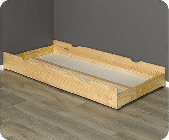 Cajón/cama Pino Macizo para camas de 90x200cm Natural
