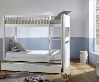 Litera juvenil evolutiva cama en alto con cama nido supletoria - Rio