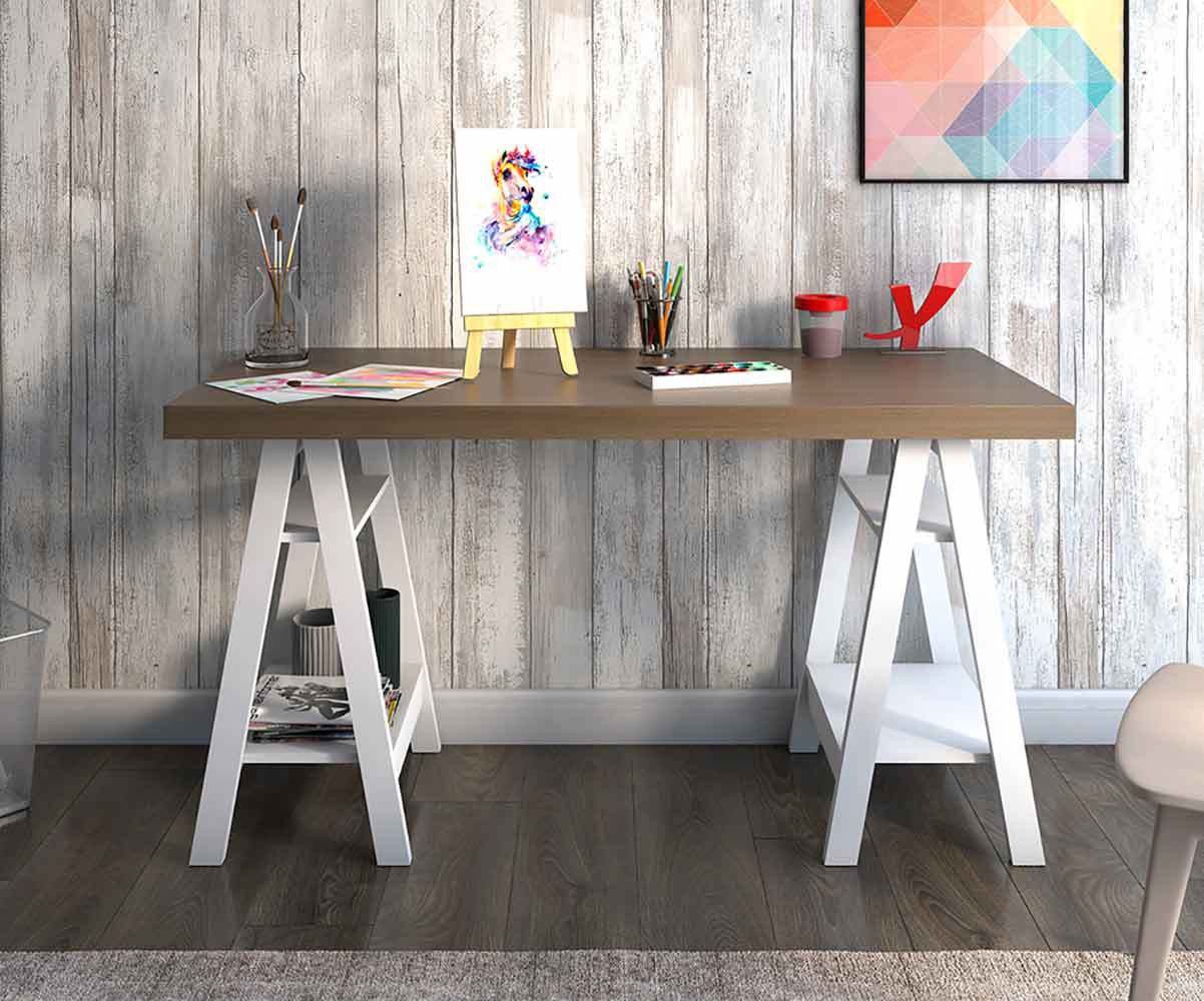 Escritorio Juvenil Atelier. Estilo Industrial con Madera de Calidad