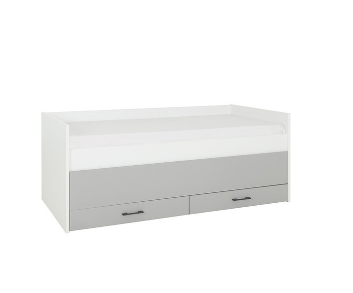 Cama Nido con Almacenaje gris y blanca - Ezio