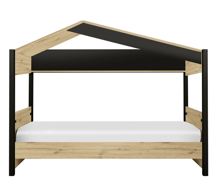 Esta cama tipo cabaña de estilo industrial combina con cualquier estilo de decoración 