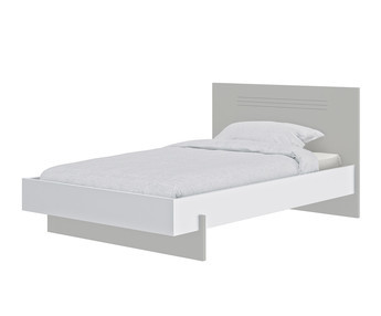 Cama Juvenil Gris y Blanca - Ezio