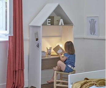 Casita -ngel, utilizada como escritorio