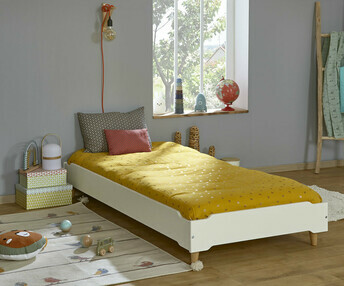 Cama infantil - Happy, color blanco