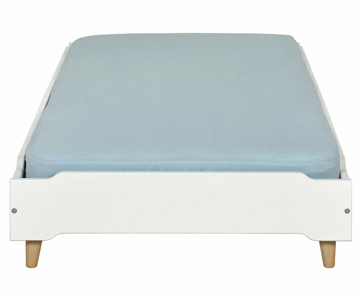 Zoom cama Happy color blanco 90x190 cm