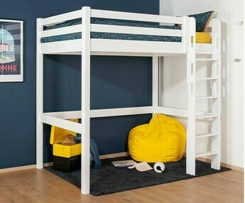 Cama alta Cancn, 100% madera maciza