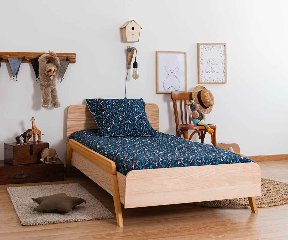 Cama Infantil con Barreras - Ari. Madera Maciza