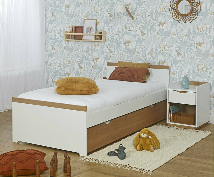 Cama Infantil Montessori con colchn - Jaipur, cama supletoria en opcin