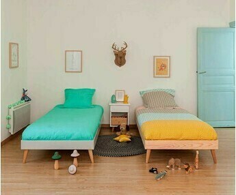 Cama Para Nios Calidad Superior con Patas- Honey