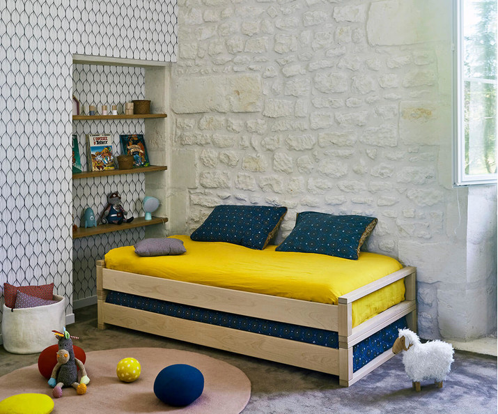 Cama de Madera Maciza Infantil - Bilbao