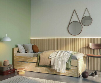 Cama nido - Len, acabado madera natural