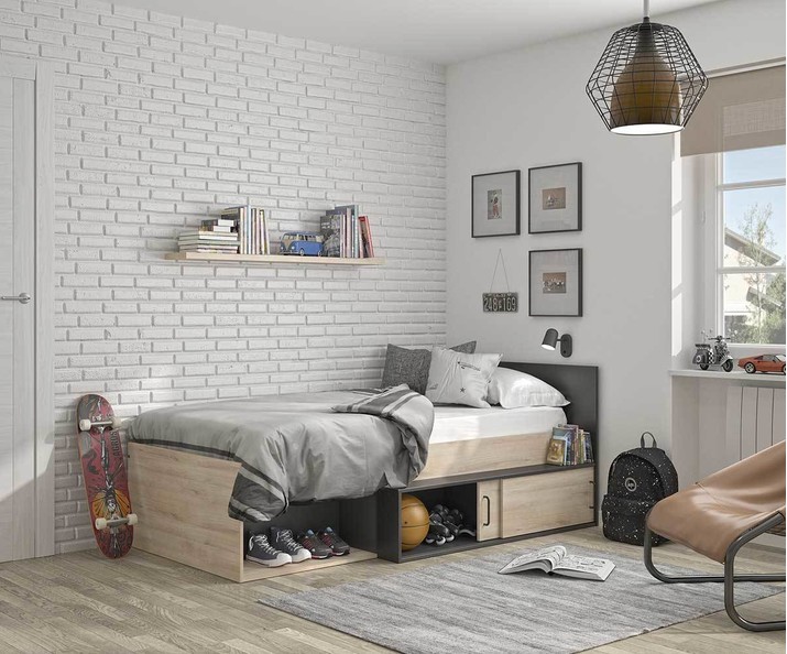 Cama Estilo Industrial - Kermi