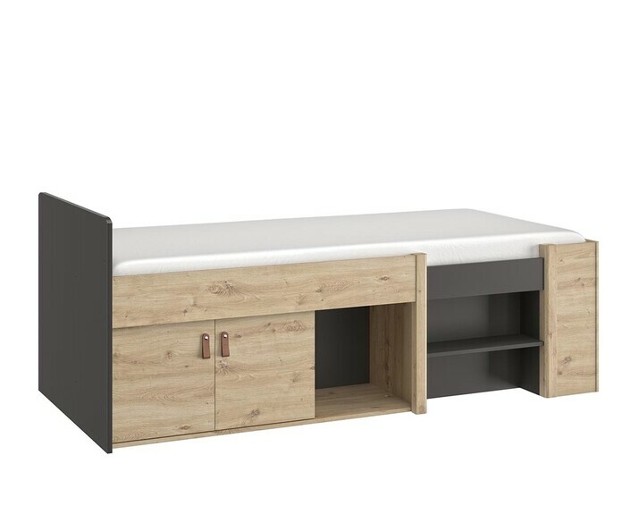 Cama Juvenil Moderna con  Compartimentos - Miami