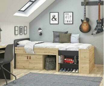Cama infantil compacta con colchón - Miami