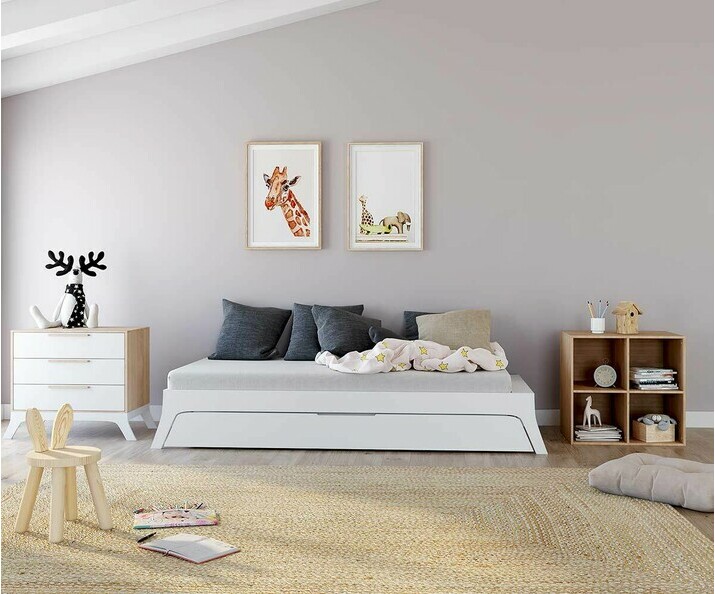 Cuna convertible - Titu, transformable en cama nido clsica