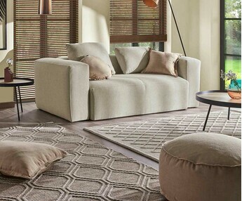 Puf Decorativo y Chic Beige - Vigo