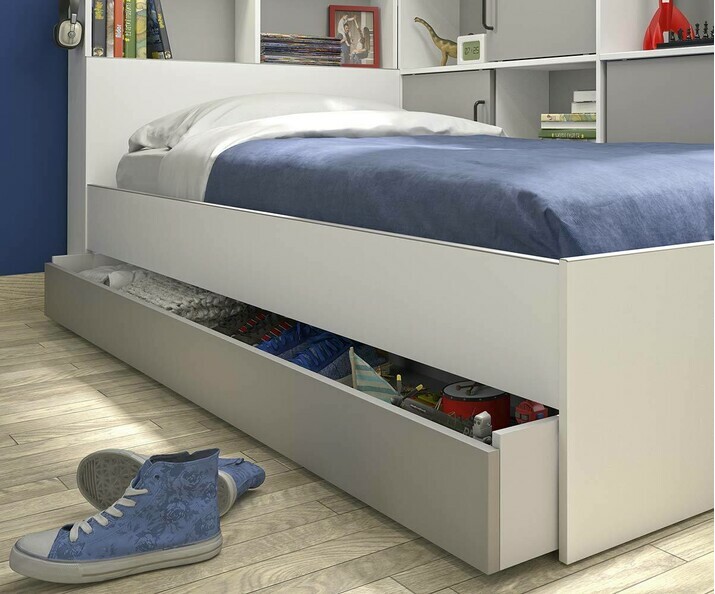 Una cama con cajn donde podrs guardar toda la cama de ropa y libros de tu peque 
