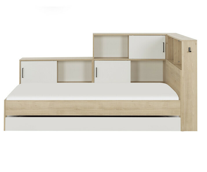 Cama Infantil Con Compartimentos y Cajn - Mino