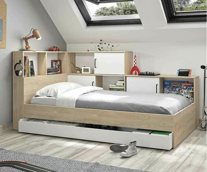 Cama  Con Cajn de Almacenaje - Mino