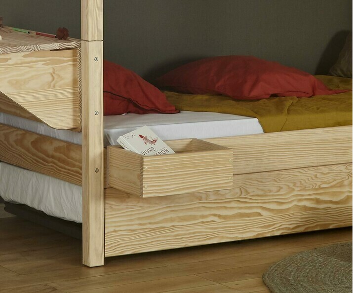 Esntantera Para Cama Nio de Madera Maciza -  Gana