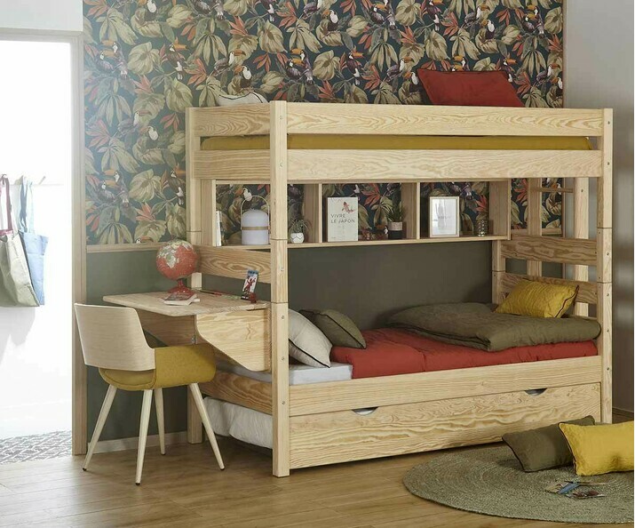 Litera de Madera Natura - Kids