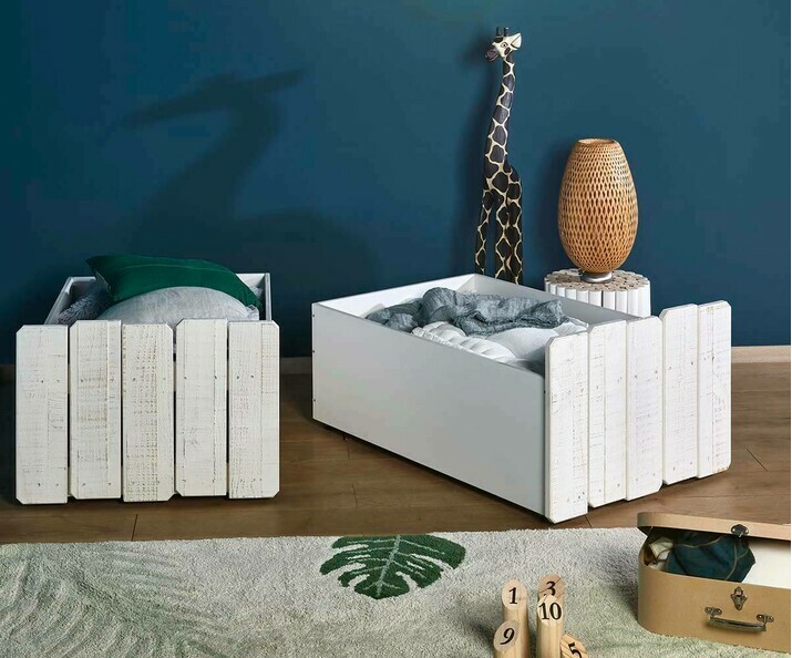 cajones de almacenamiento para cama casita cisne