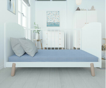 Cuna transformada en cama - Alma, de estilo escandinavo, 70x140 cm