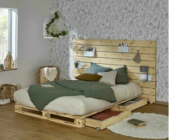 Cama palette con cabecero - Aro