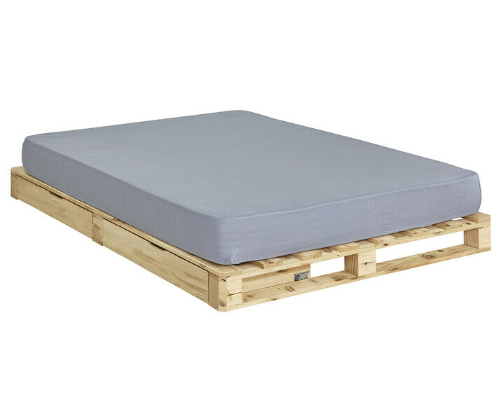 Cama - Aro, colchn en opcin, madera natural