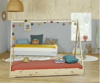 Costado cama estilo cabaa - Happy