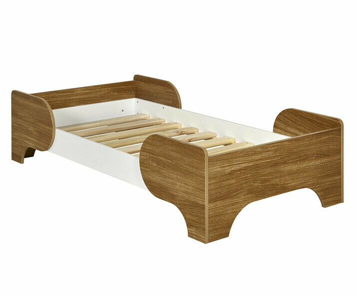 Cama infantil con somier en lamas de madera maciza - Palfi