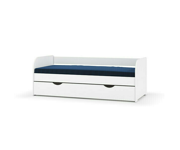 Vista 3/4, cama infantil con cajn de almacenamiento - Bali