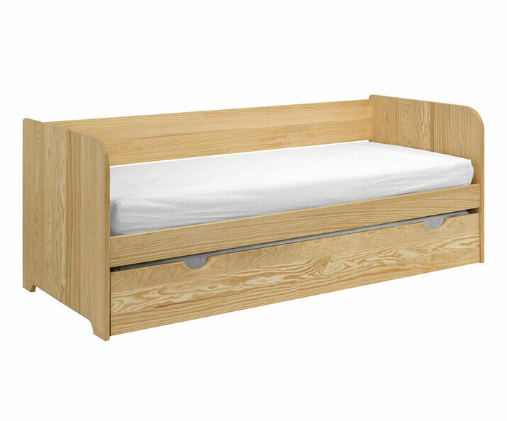 Cama infantil con cajn Bali, color natural.