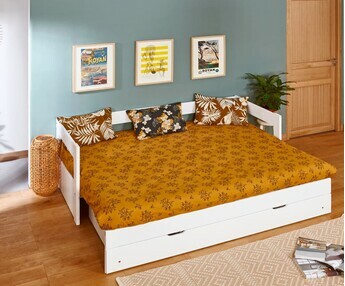 Detalle en alto cama infantil Hikari 160x200 cm