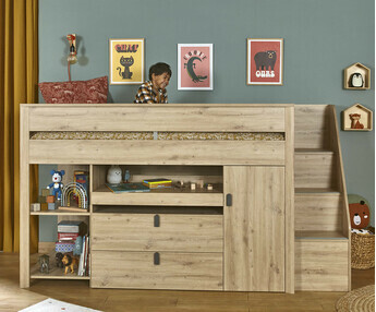 Cama media alta infantil - Arlo